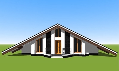 model 3d-plan-frame-fast-build-hut-house