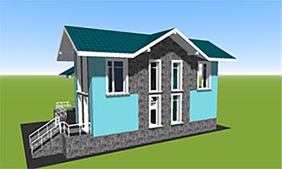 model 3d-plan-house-with-high-mansard