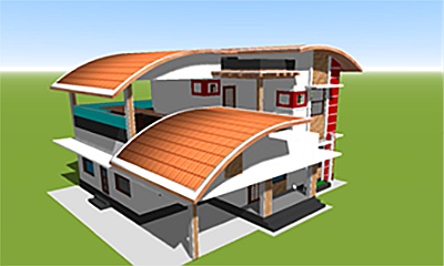 model 3d-house-plan-of-miami-beach-light-style