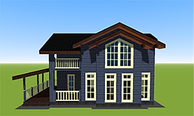 model 3d-design-scandinavian-style-house