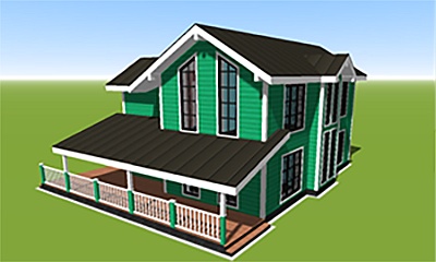 model 3d-house-plan-for-scandinavian-style