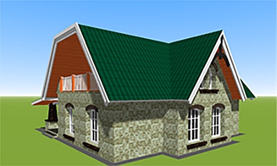 model 3d-plan-for-small-house-provence-style