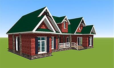 model 3d-floor-plan-of-house-georgian-style