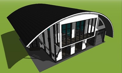 model layout-of-small-house-in-3D-model