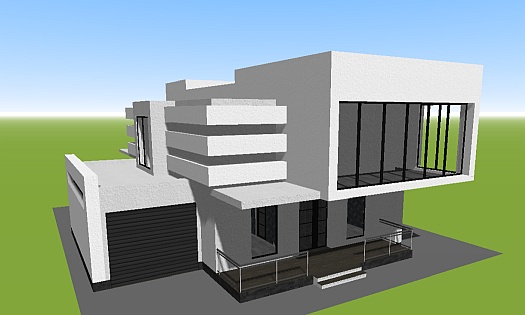 House plan17 non-autoclaved aerated concrete 