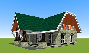 3d-plan-for-small-house-provence-style