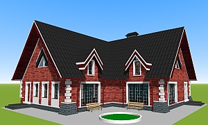 3d-planning-of-house-with-two-garages-download