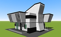 avant-garde-3d-house-in-futuristic-style