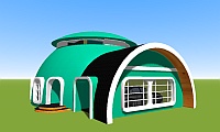 3d-layout-of-dome-shaped-house